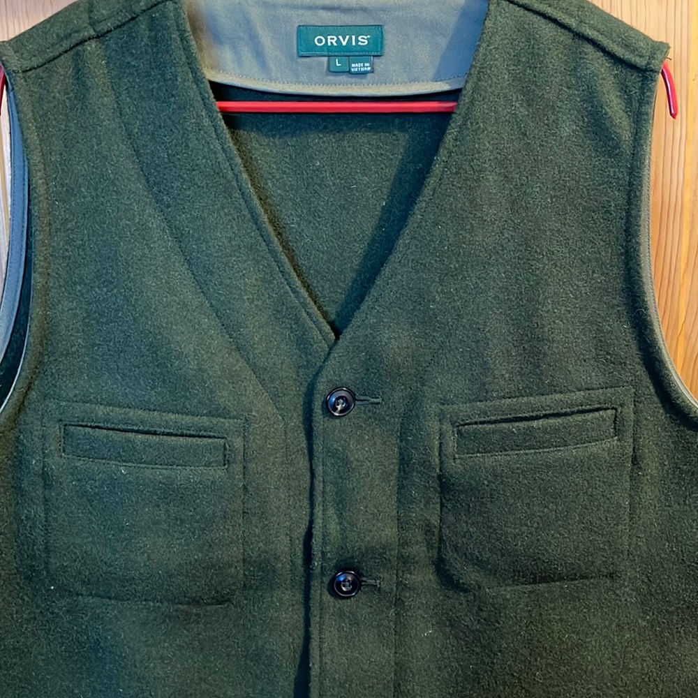 Men’s L Orvis wool vest